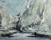 Medvedi ostrov, 45x35cm,  akryl na plátně, 2014